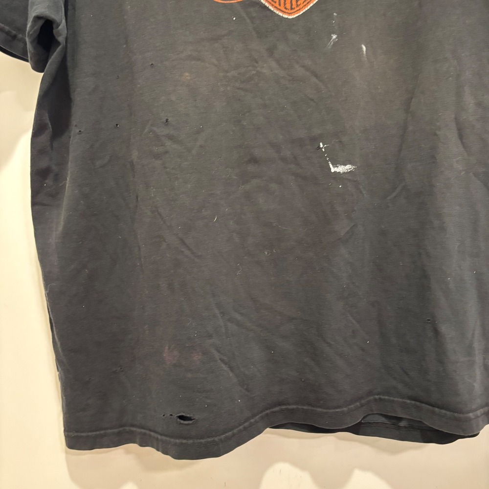 Harley Davidson Mens T-Shirt Black Bud's Evansville Eagle Graphic XL Distressed - Picture 7 of 7
